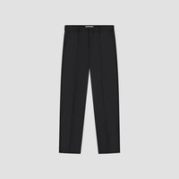 Pleated Front Trousers - Black