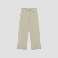 Wide Leg Jeans - Light Sage