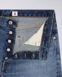Washed Denim Relaxed Jeans - Washed Blue Denim