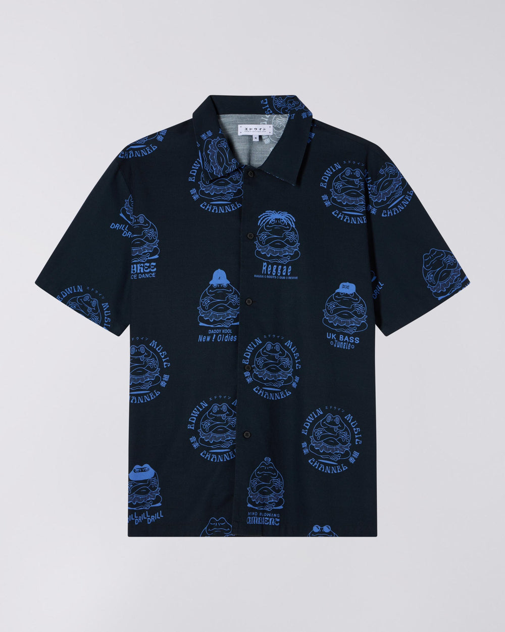 Printed Short Sleeve Shirt - Navy Print