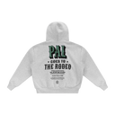 Zip Up Applique Hoodie - Grey