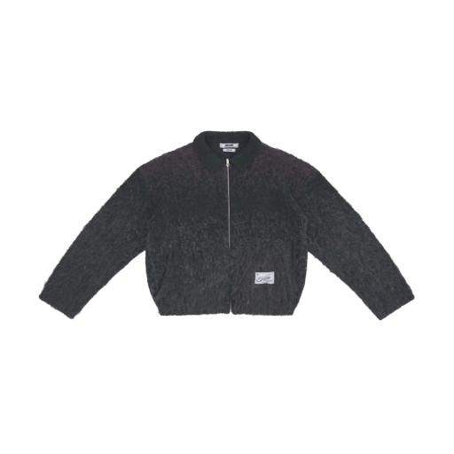 Full Zip Knit Jacket - Dark Gray