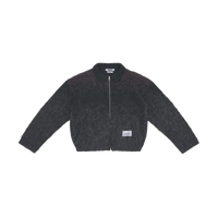 Full Zip Knit Jacket - Dark Gray