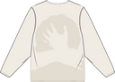 Long Sleeve Crewneck Logo - Cream