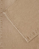 Wide Leg Denim Jeans - Light Brown