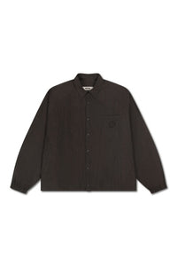 Collared Coach Jacket - Dark Brown