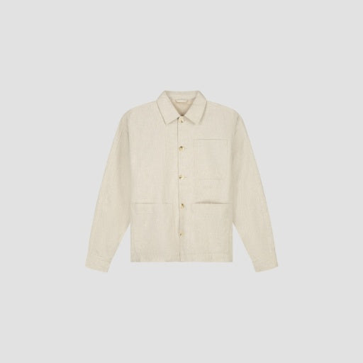 Two Pocket Button Jacket - Cream