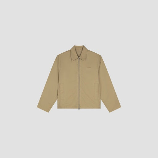 Collared Zip-Up Jacket - Tan