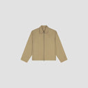 Collared Zip-Up Jacket - Tan
