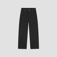 Wide Leg Denim Jeans - Black