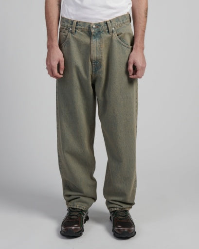 Washed Denim Relaxed Jeans - Washed Denim