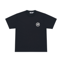 Crewneck T-Shirt Embroidered Logo - Black