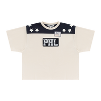 Star Panel T-shirt - Cream/Navy