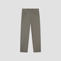 Pleated Tapered Dress Pants - Olive Green