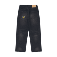 Washed Black Distressed Jeans - Washed Black