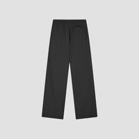 Drawstring Wide Leg Pants - Black