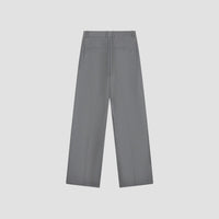 Pleated Wide Leg Pants - Gray