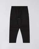 Cargo Drawstring Track Pants - Black