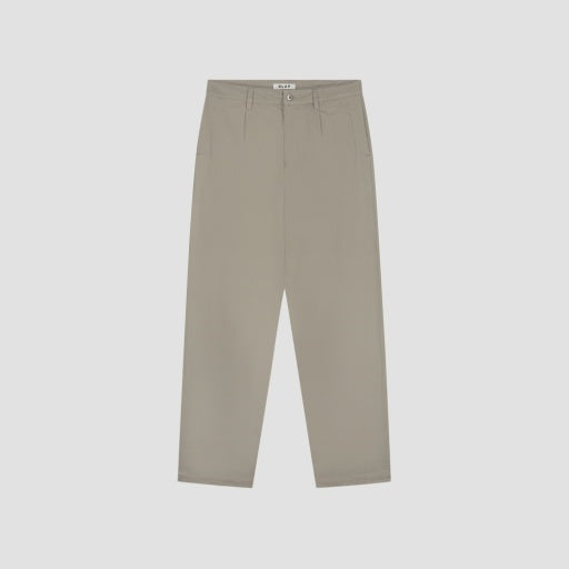 Pleated Wide Leg Pants - Light Gray