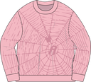 Crewneck Sweatshirt Spider Web - Pink