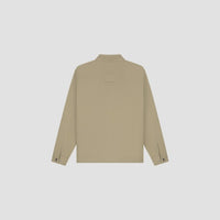 Button-Front Coach Jacket - Taupe