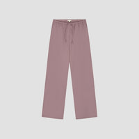 Wide Leg Drawstring Pants - Mauve