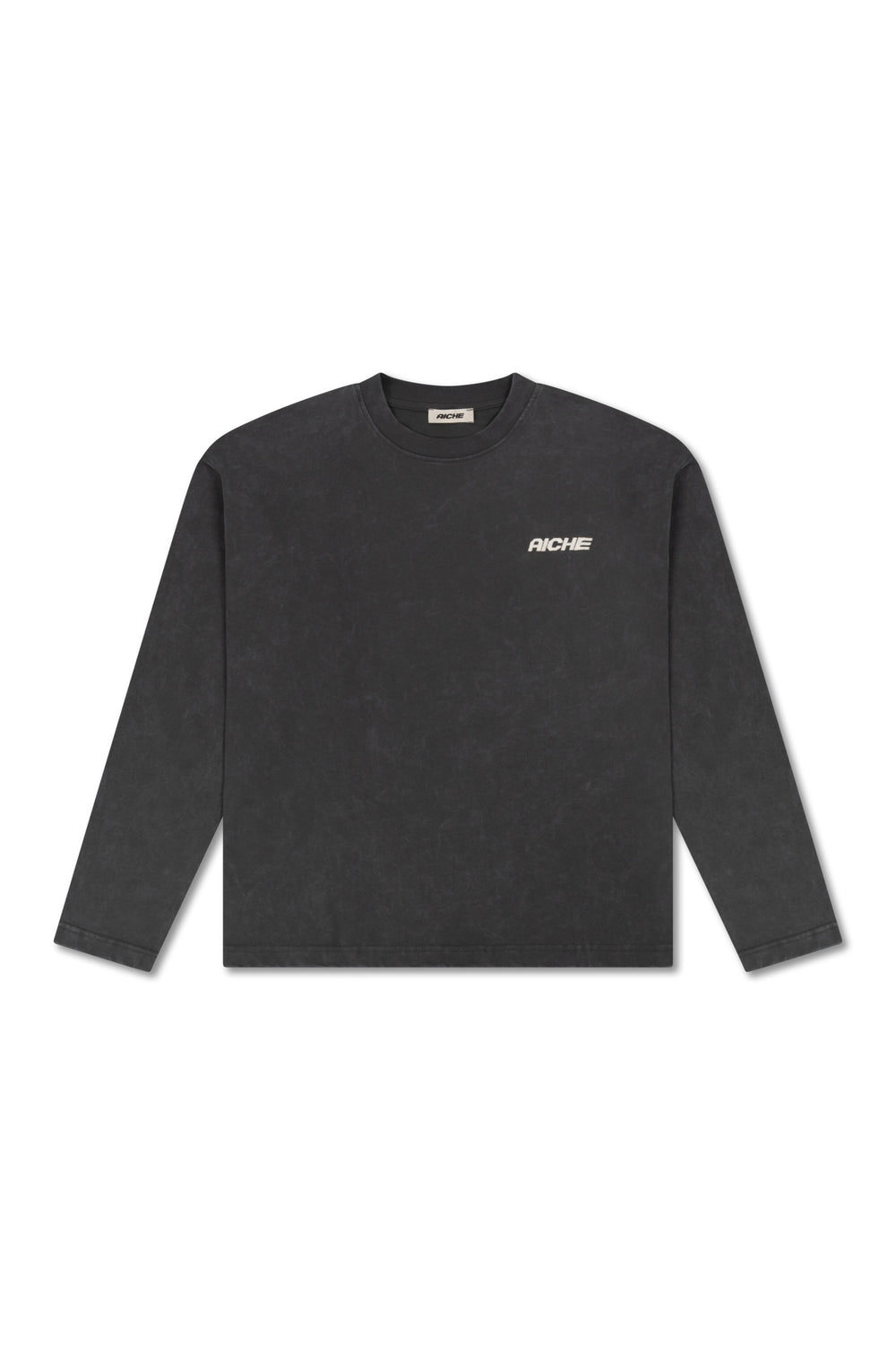 Washed Graphic Longsleeve T-Shirt - Washed Black
