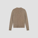 Rib Knit Crewneck Sweater - Caramel