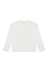 Plain Longsleeve Crewneck T-Shirt - Off White