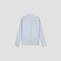 Striped Long Sleeve Shirt - Light Blue/White Stripe
