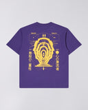 Abstract Logo Print T-Shirt - Purple