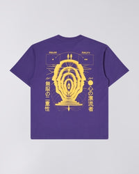 Abstract Logo Print T-Shirt - Purple