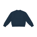 Crewneck Sweatshirt with Embroidery - Navy