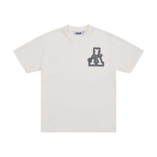 Embroidered Logo Graphic T-Shirt - White