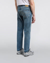 Washed Denim Slim Jeans - Light Blue