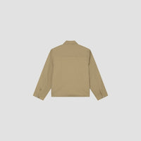 Collared Zip-Up Jacket - Tan