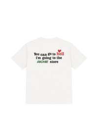 Crew Neck Embroidered T-Shirt - White