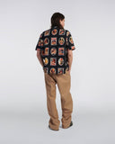 Novelty Print Camp Shirt - Black Multi