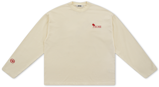 Long Sleeve Embroidered Top - Cream