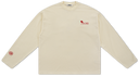 Long Sleeve Embroidered Top - Cream