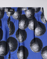Polka Dot Elastic Shorts - Blue Multi