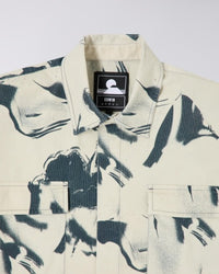 Overshirt Graphic Print - Cream Camo
