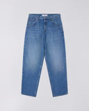 Loose Fit Denim Jeans - Washed Blue