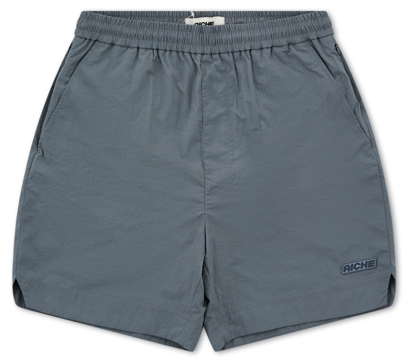 Elastic Waist Athletic Shorts - Dark Gray