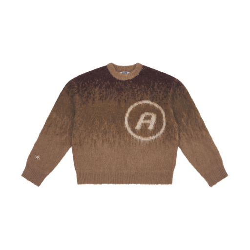 Ombre Knit Sweater - Brown Gradient