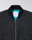 Boxy Bomber Jacket - Black