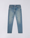 Washed Denim Slim Jeans - Light Blue