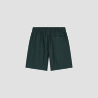 Drawstring Waist Casual Shorts - Dark Green