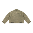 Washed Zip Jacket - Olive Washed