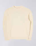 Plain Knit Crewneck Sweater - Cream